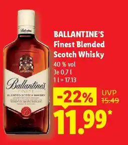 Lidl BALLANTINE'S Finest Blended Scotch Whisky Angebot