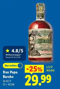 Lidl Don Papa Baroko Angebot