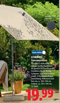 Lidl LIVARNO Sonnenschirm Angebot