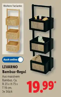 Lidl LIVARNO Bambus-Regal Angebot
