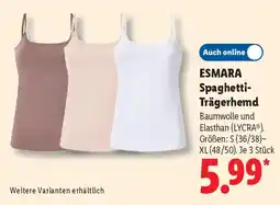 Lidl ESMARA Spaghetti- Trägerhemd Angebot