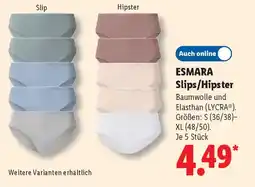 Lidl ESMARA Slips/Hipster Angebot