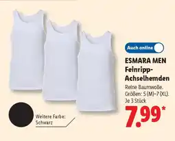 Lidl ESMARA MEN Feinripp- Achselhemden Angebot