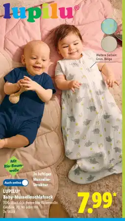 Lidl LUPILU Baby-Musselinschlafsack Angebot