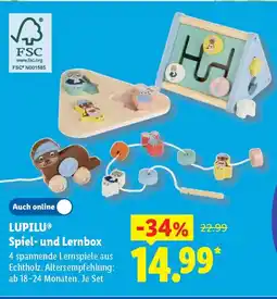 Lidl LUPILU Spiel- und Lernbox Angebot