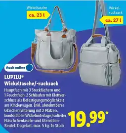 Lidl LUPILU Wickeltasche/-rucksack Angebot
