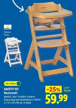 Lidl SAFETY 1ST Hochstuhl Angebot