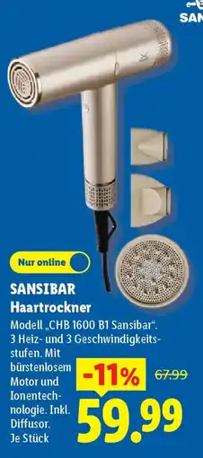Lidl SANSIBAR Haartrockner Angebot