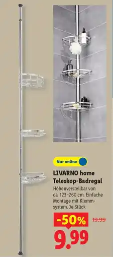 Lidl LIVARNO home Teleskop-Badregal Angebot
