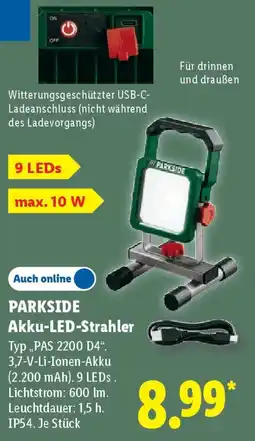 Lidl PARKSIDE Akku-LED-Strahler Angebot