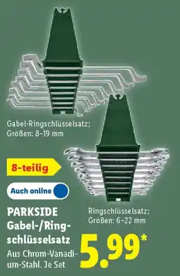 Lidl PARKSIDE Gabel-/Ringschlüsselsatz Angebot