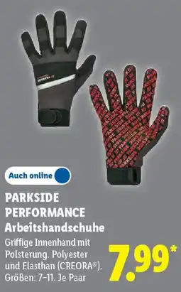 Lidl PARKSIDE PERFORMANCE Arbeitshandschuhe Angebot