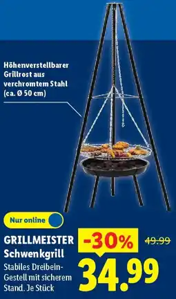Lidl GRILLMEISTER Schwenkgrill Angebot
