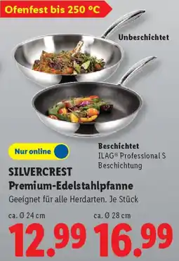 Lidl SILVERCREST Premium-Edelstahlpfanne Angebot