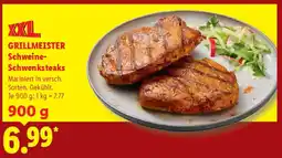 Lidl GRILLMEISTER Schweine Schwenksteaks Angebot