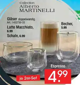 Zurbrüggen Collection Alberto MARTINELLI Gläser Angebot