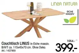 Zurbrüggen LINEA NATURA Couchtisch LINUS Angebot