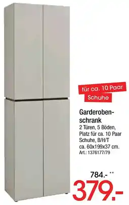Zurbrüggen Garderobenschrank Angebot
