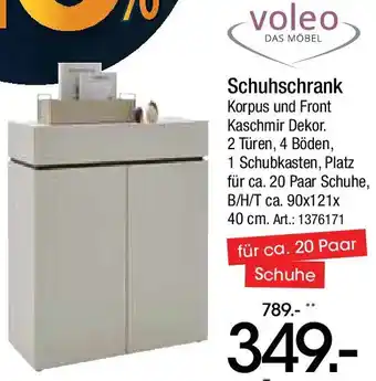 Zurbrüggen Voleo Schuhschrank Angebot