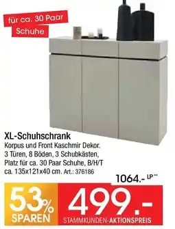 Zurbrüggen XL-Schuhschrank Angebot