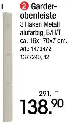 Zurbrüggen Garderobenleiste Angebot