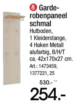 Zurbrüggen Garderobenpaneel schmal Angebot