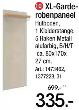 Zurbrüggen XL-Garderobenpaneel Angebot