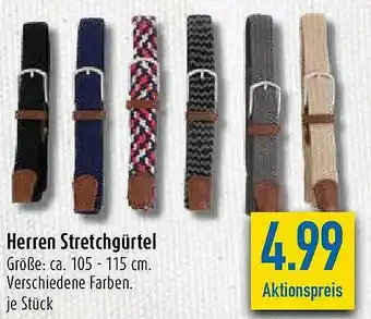 diska Herren Stretchgürtel Angebot