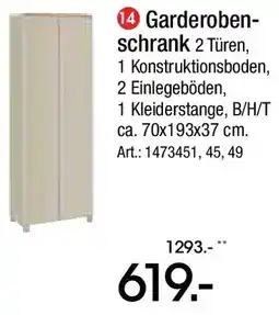 Zurbrüggen Garderobenschrank Angebot