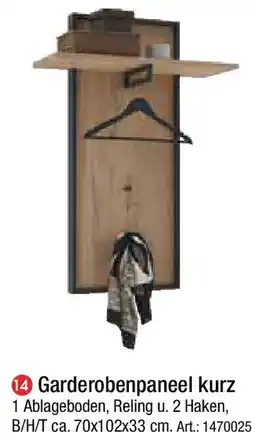 Zurbrüggen Garderobenpaneel kurz Angebot