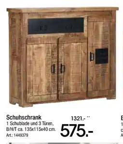 Zurbrüggen LANDSCAPE Schuhschrank Angebot