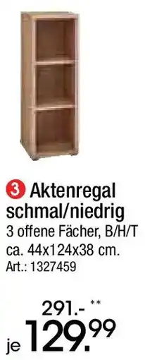 Zurbrüggen LINEA NATURA Aktenregal schmal/niedrig Angebot