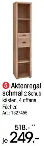 Zurbrüggen LINEA NATURA Aktenregal schmal Angebot