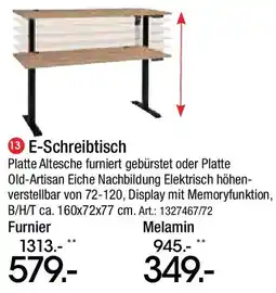 Zurbrüggen E-Schreibtisch Angebot