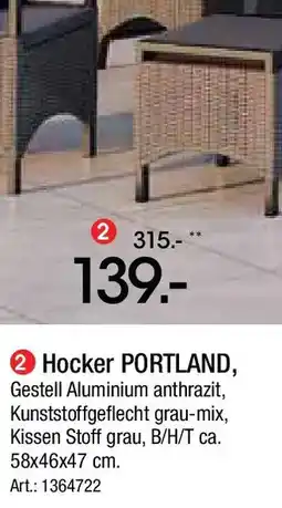 Zurbrüggen Hocker PORTLAND Angebot