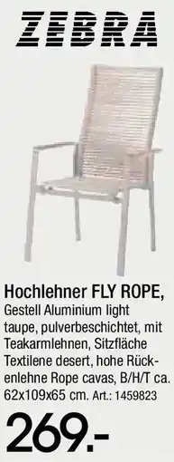 Zurbrüggen ZEBRA Hochlehner FLY ROPE Angebot