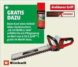 Hagebau Einhell Akku-Heckenschere GE-CH 18/60 Li-Solo Angebot