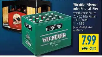 diska Wicküler Pilsener Oder Breznak Bier Angebot