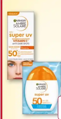 Rossmann Garnier Ambre Solaire Super UV Sonnenschutzfluid Anti-Dark-Spots LSF 50+ Angebot
