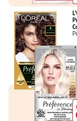 Rossmann L'Oréal Paris Préférence Coloration Angebot