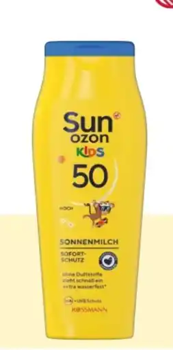 Rossmann Sunozon Sonnenmilch Kids LSF 50 Angebot