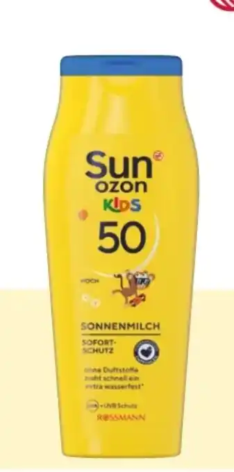 Rossmann Sunozon Sonnenmilch Kids LSF 50 Angebot