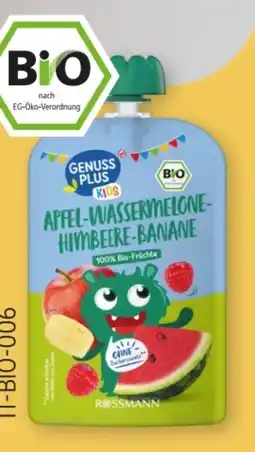 Rossmann Genuss Plus Kids Bio Quetschbeutel Angebot