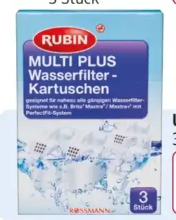 Rossmann Rubin Wasserfilter Kartuschen Multi Plus Angebot