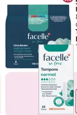 Rossmann Facelle So Free Tampons Normal Angebot