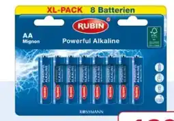 Rossmann Rubin Batterien Mignon AA Angebot