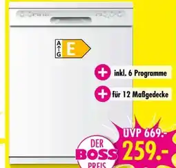 Möbel Boss PKM Geschirrspüler GSP12-6E Angebot
