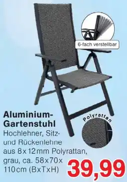 Wiglo Wunderland Aluminium Gartenstuhl Angebot