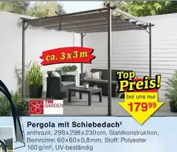Wiglo Wunderland Pergola mit Schiebedach Angebot