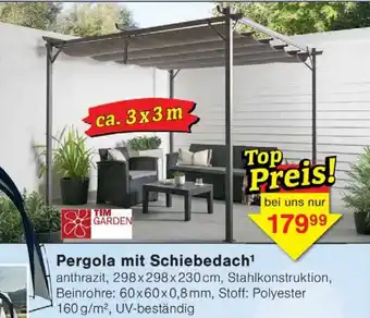 Wiglo Wunderland Pergola mit Schiebedach Angebot